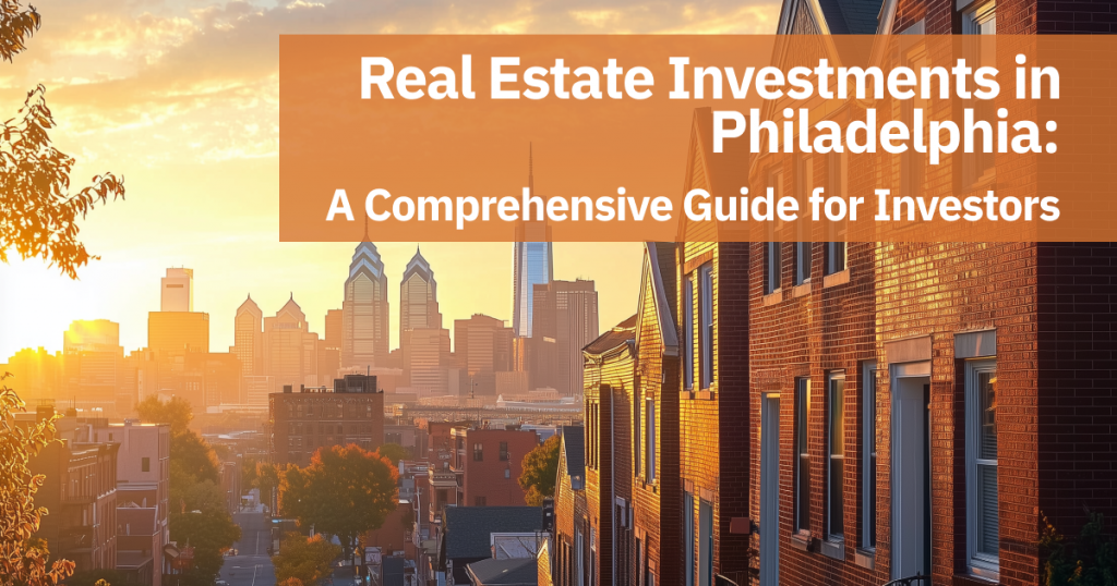 Real Estate Investments in Philadelphia: A Comprehensive Guide for Investors